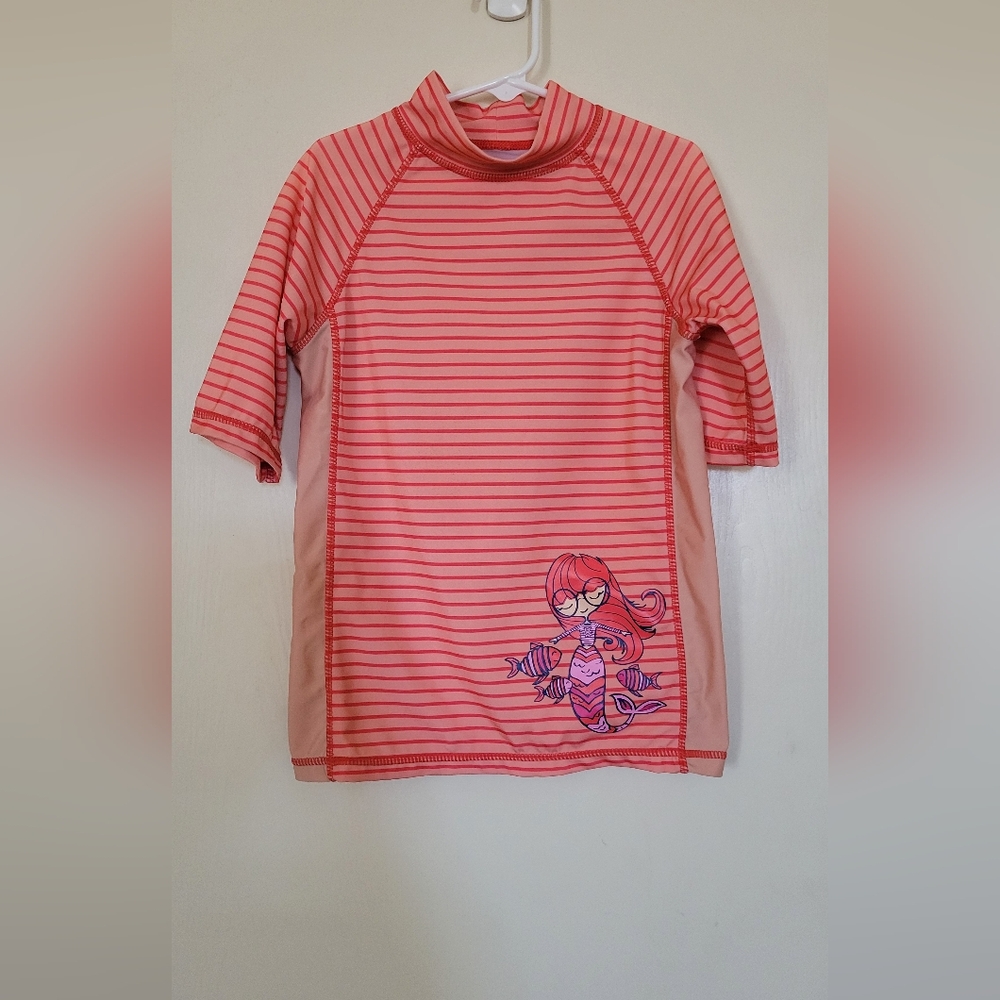 Uv Skinz Rashguard Swim Top Mermaid With Fish